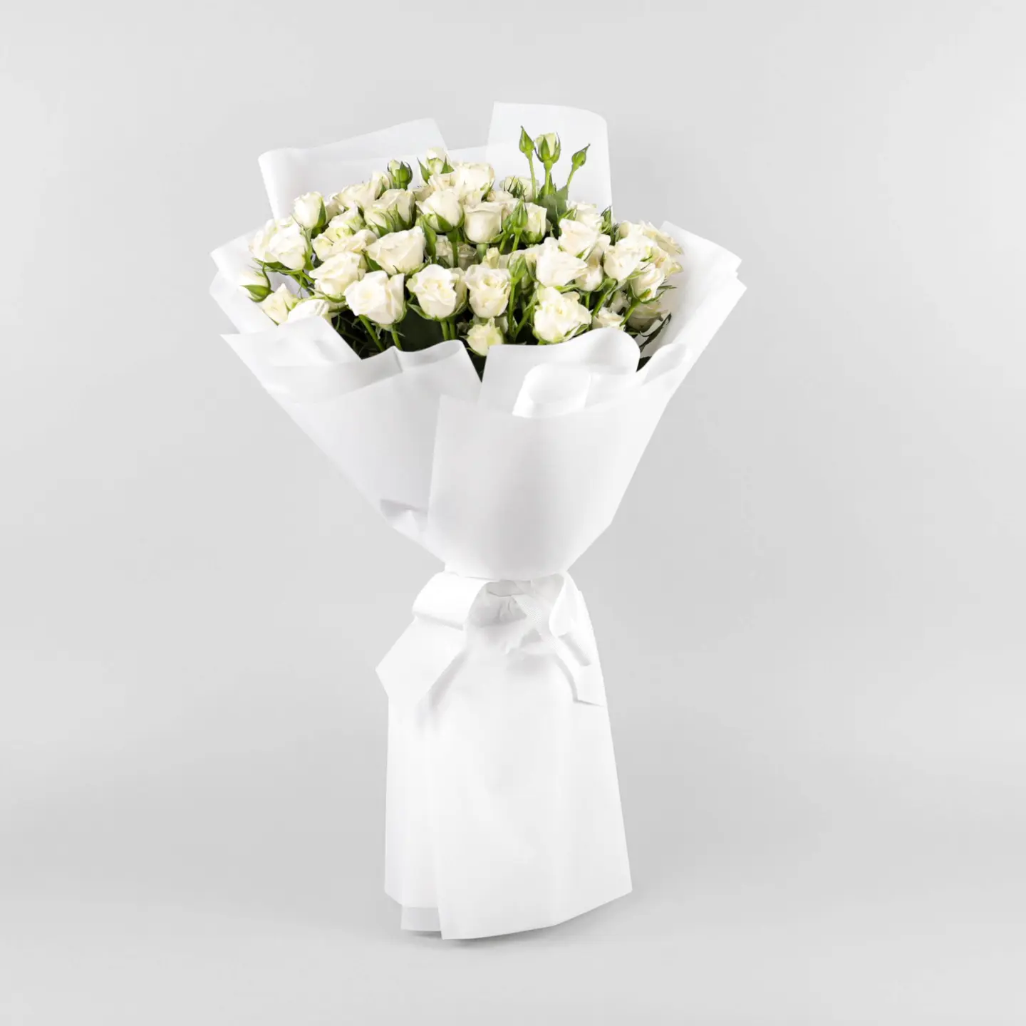 Bouquet 20 White Baby Rose Stems
