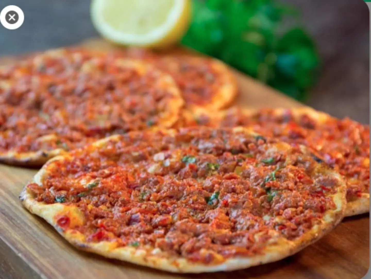 Meat And Cheese Manakish With Sauce