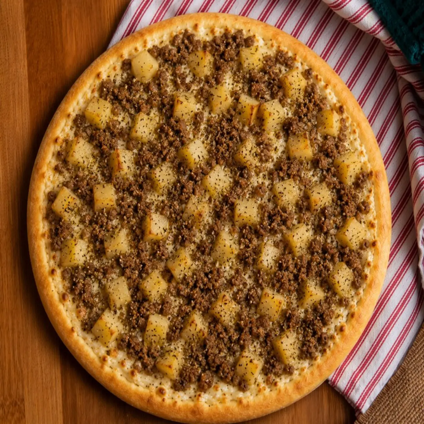 مناقيش بطاطا لحمة