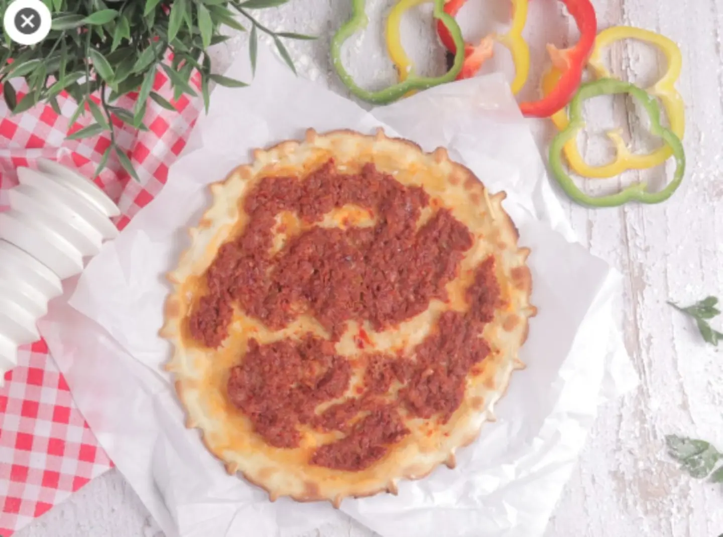 Meat Manakish With Eggs