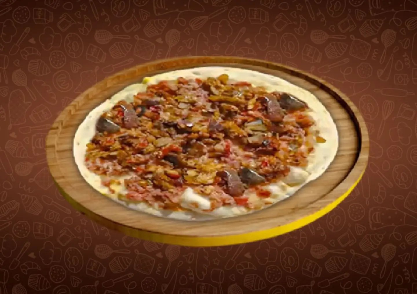 Makdous Meat Manakish