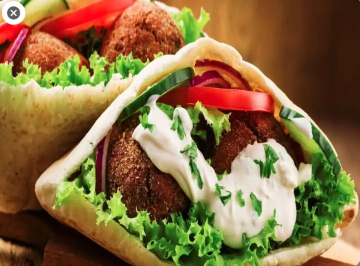 Falafel Sandwich With Hummus