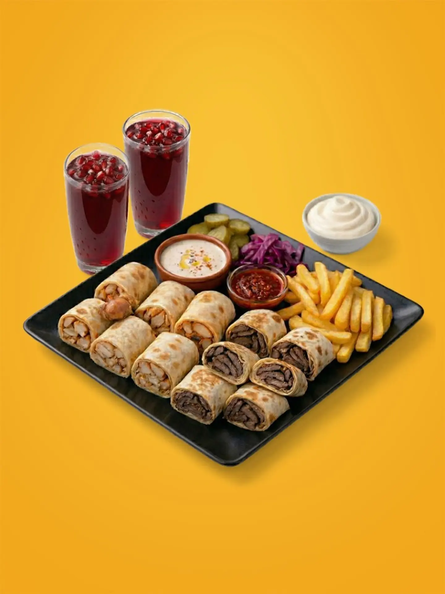 Combo Mixed Shawarma Arabic Refaat 2 Persons