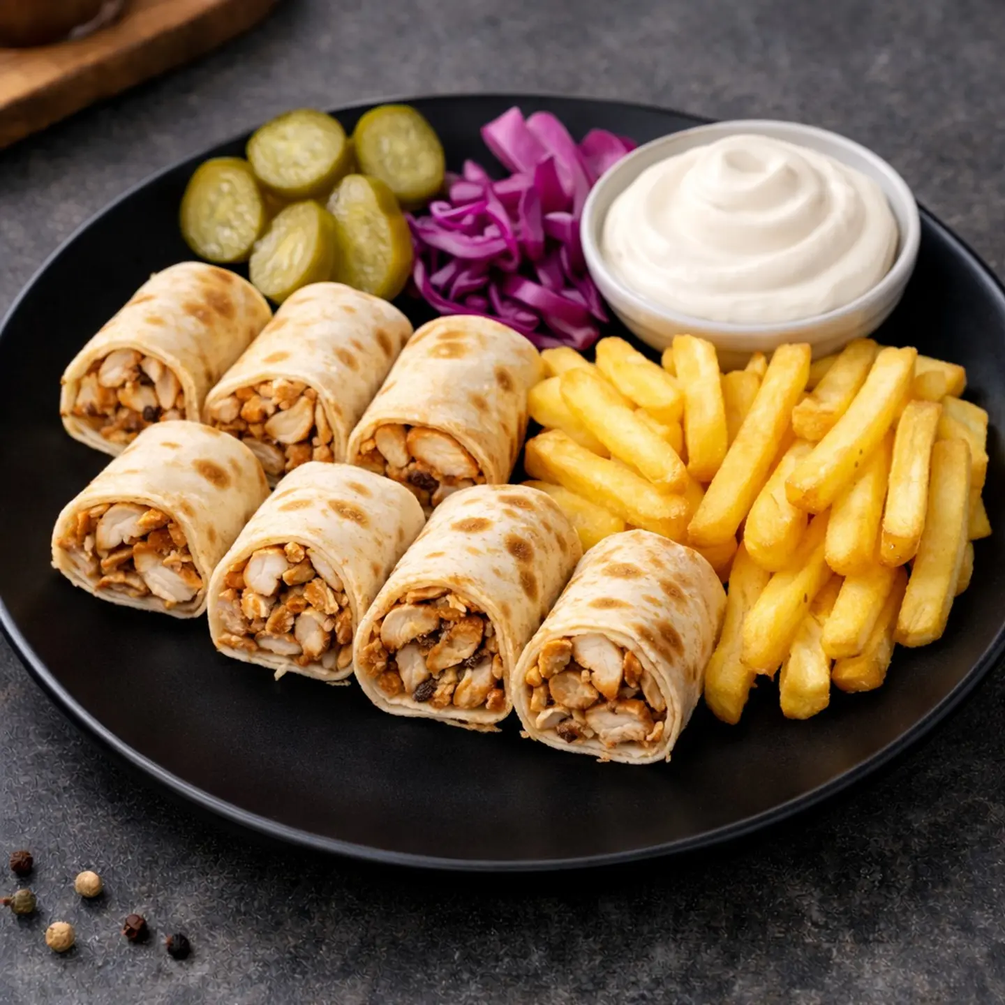 Arabic Chicken Shawarma Plate
