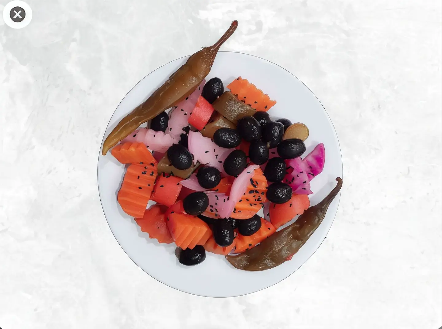 Pickles With Vegetables Service