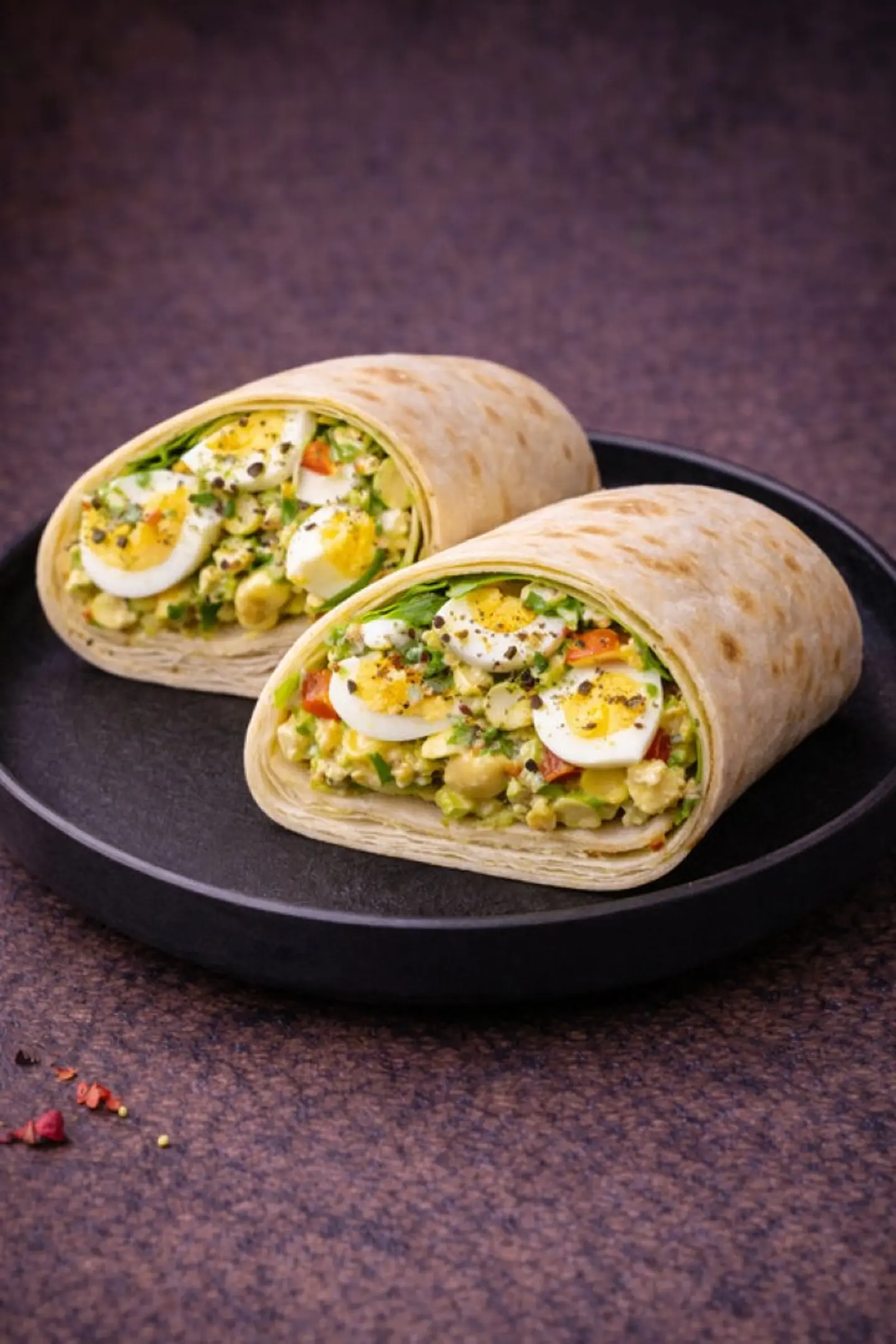 ساندوتش بيض مسلوق