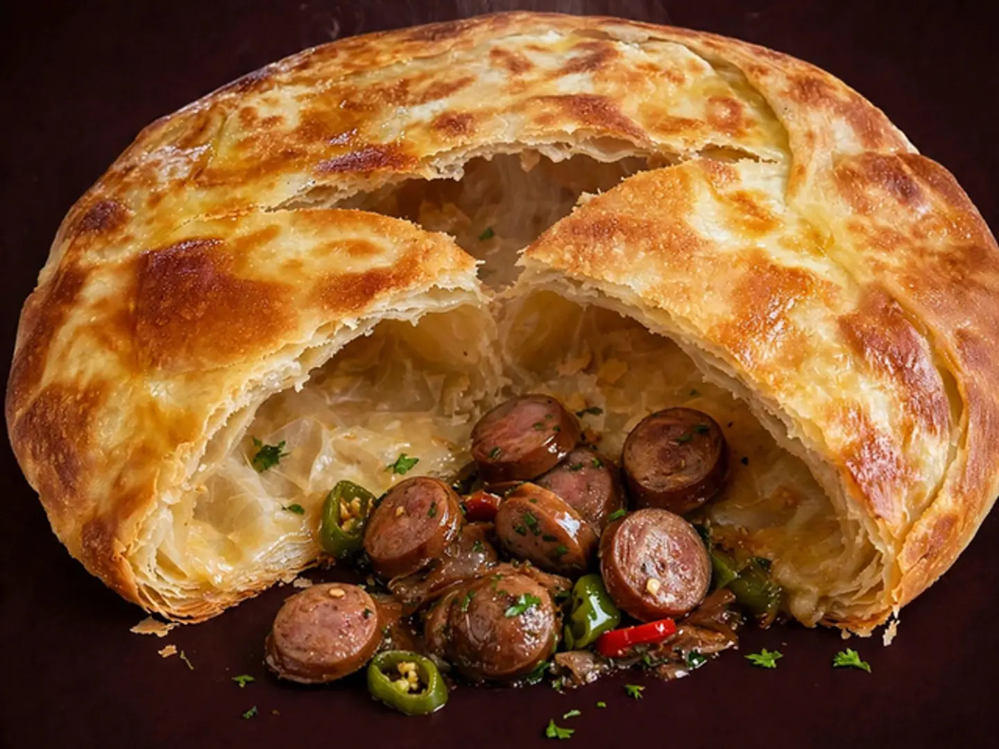 فطيرة سجق شرقي