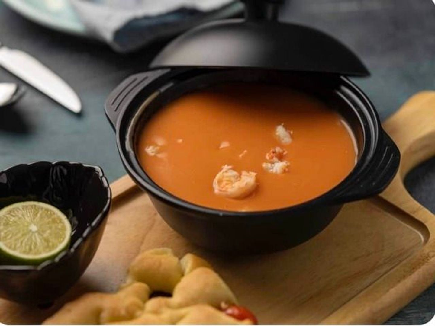 Bisk Soup With Shrimp