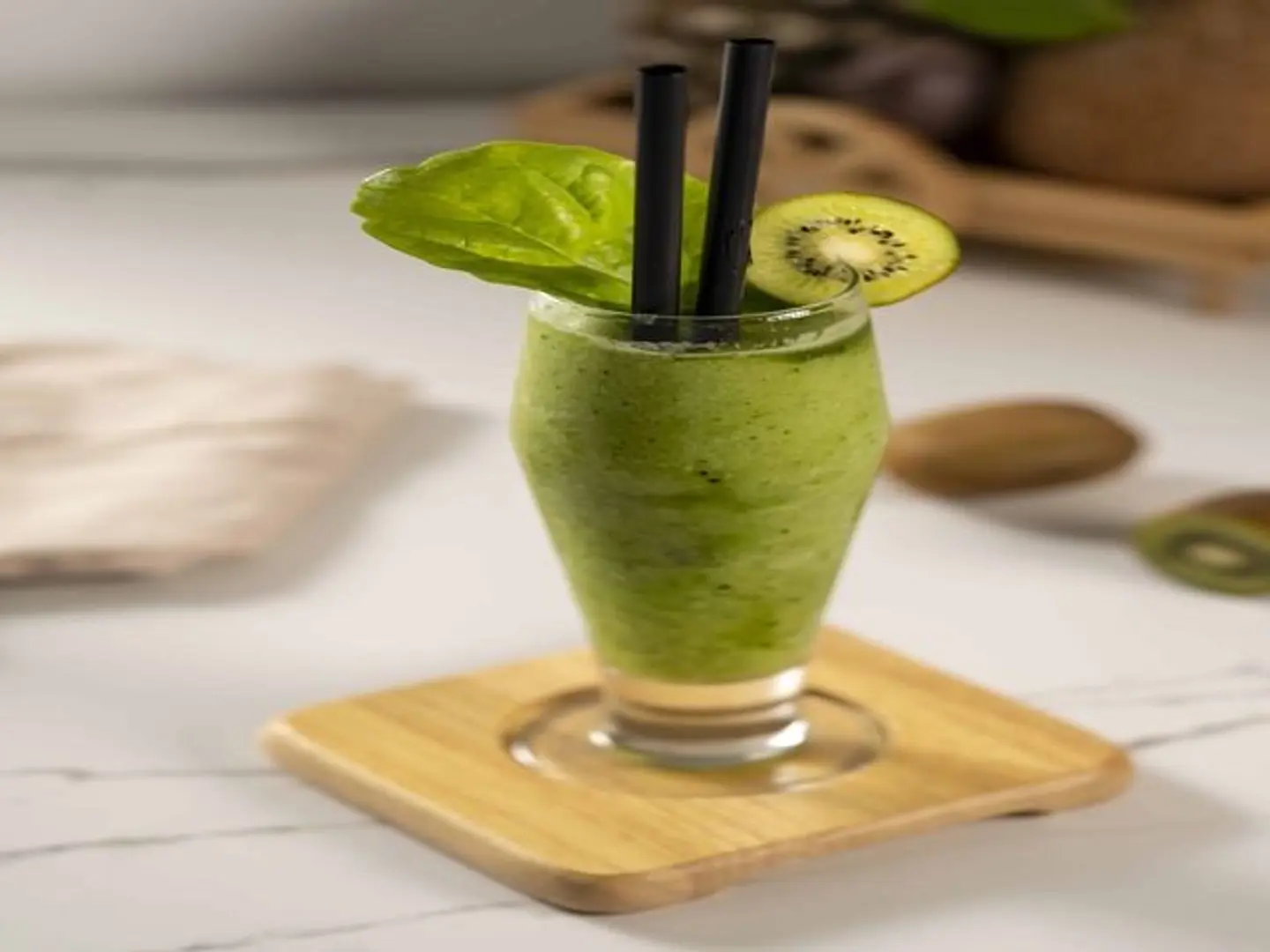 سموثي كيوي وسبيانخ