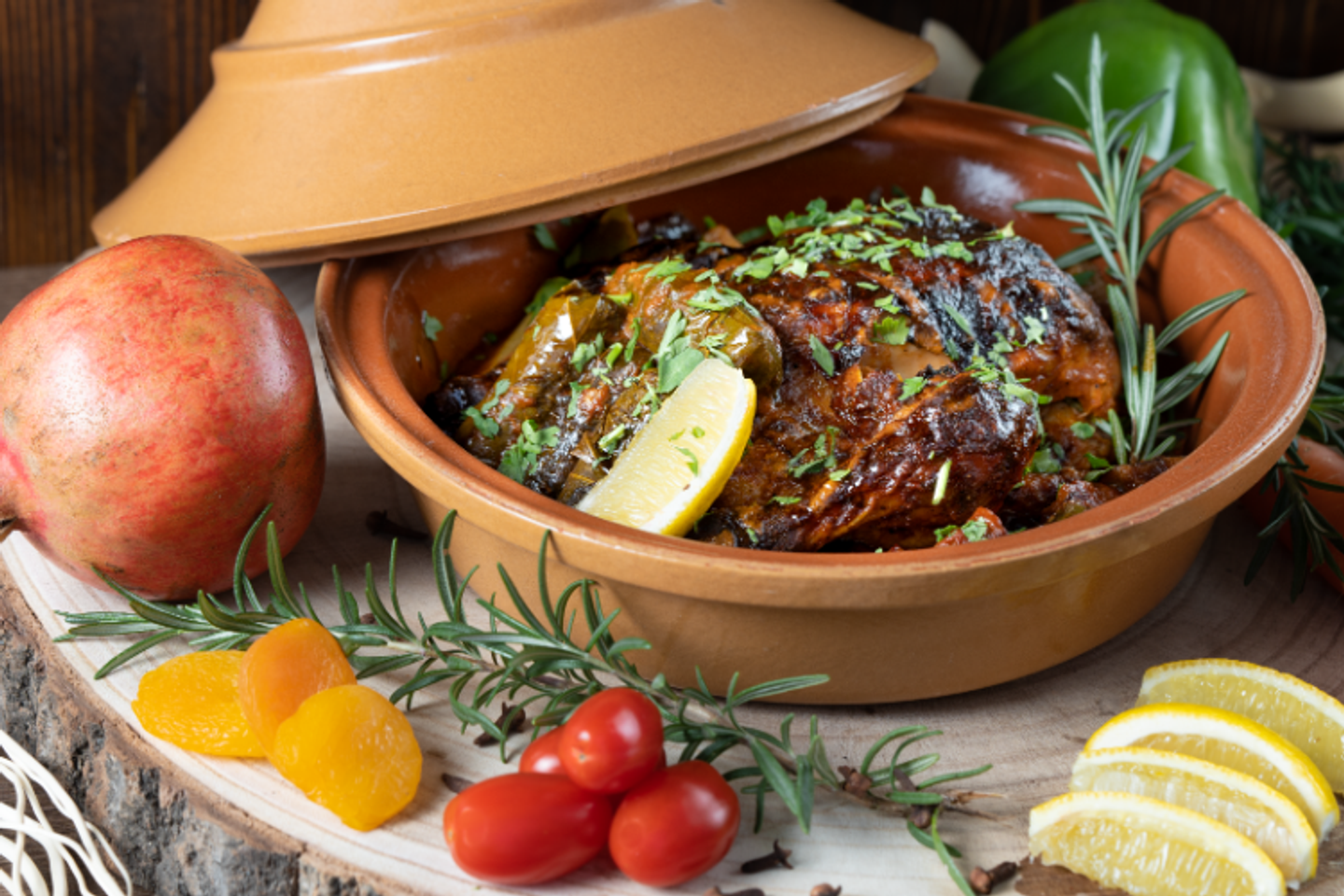 دجاج محشي ورق عنب