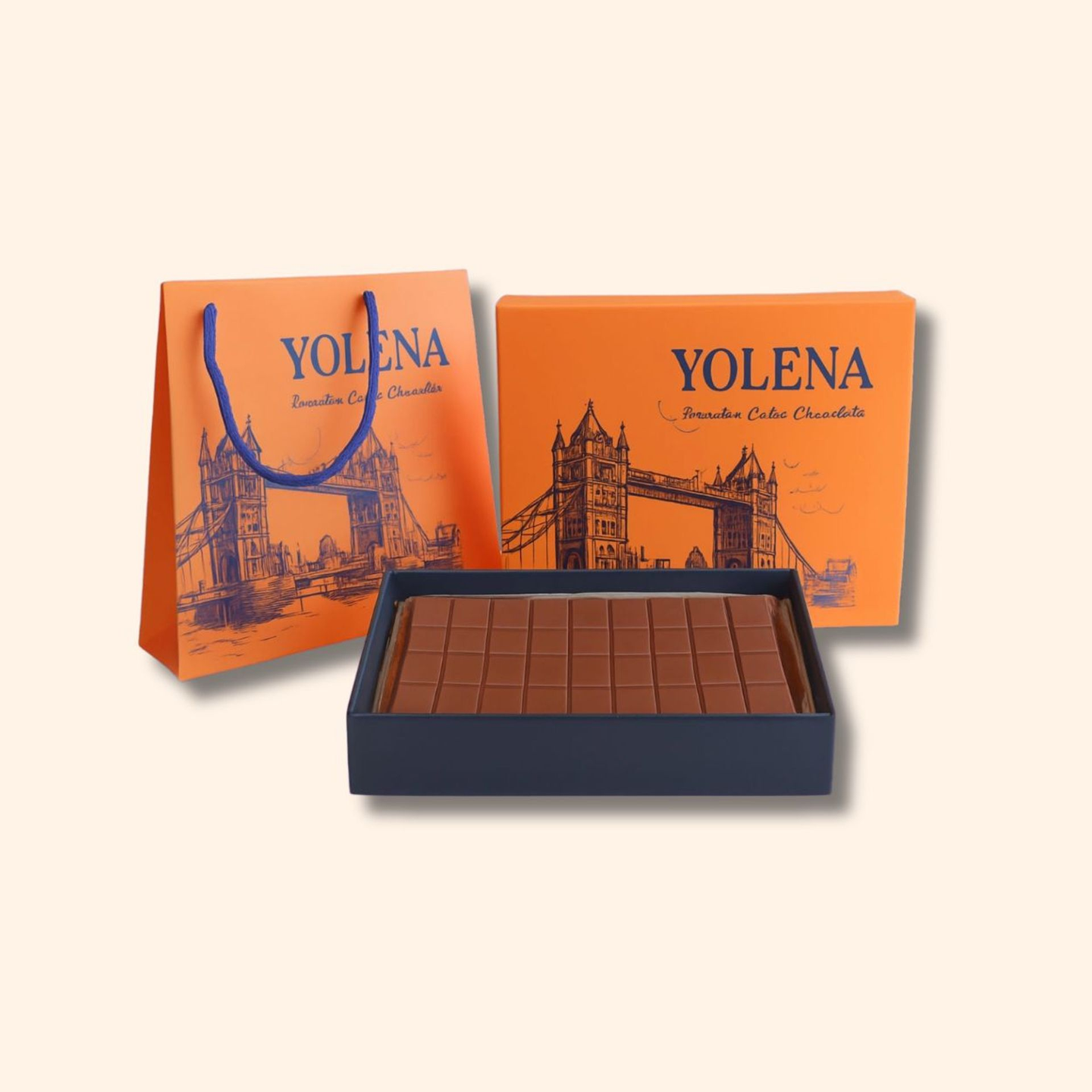 مكعبات يولينا بالشوكولاتة