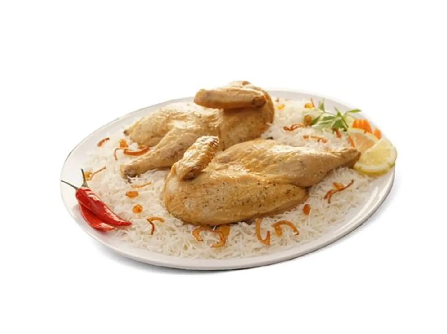 Whole Madfoon Chicken Standalone - Saudi Rice 2625 Kcal
