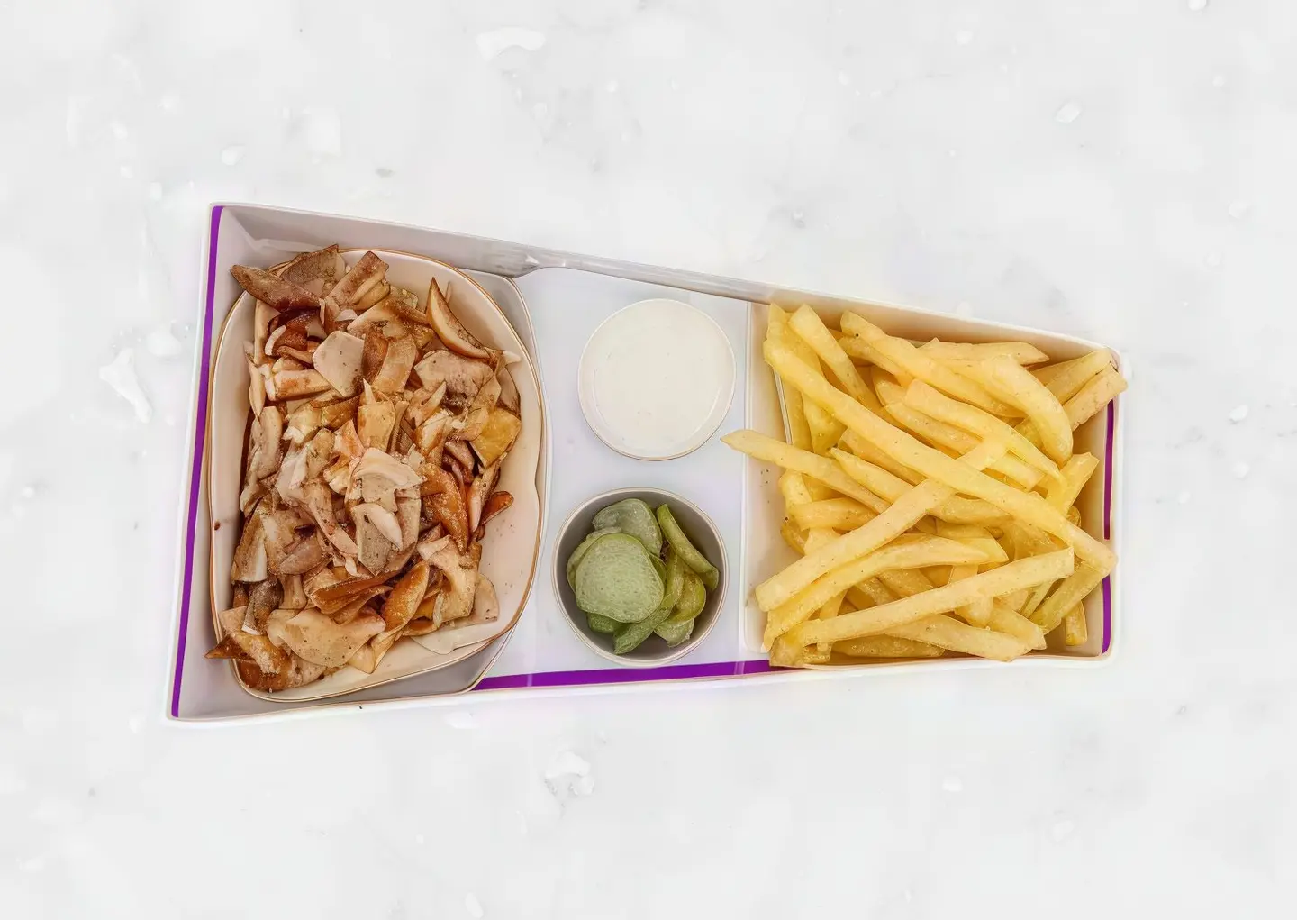 صحن شرائح وسط