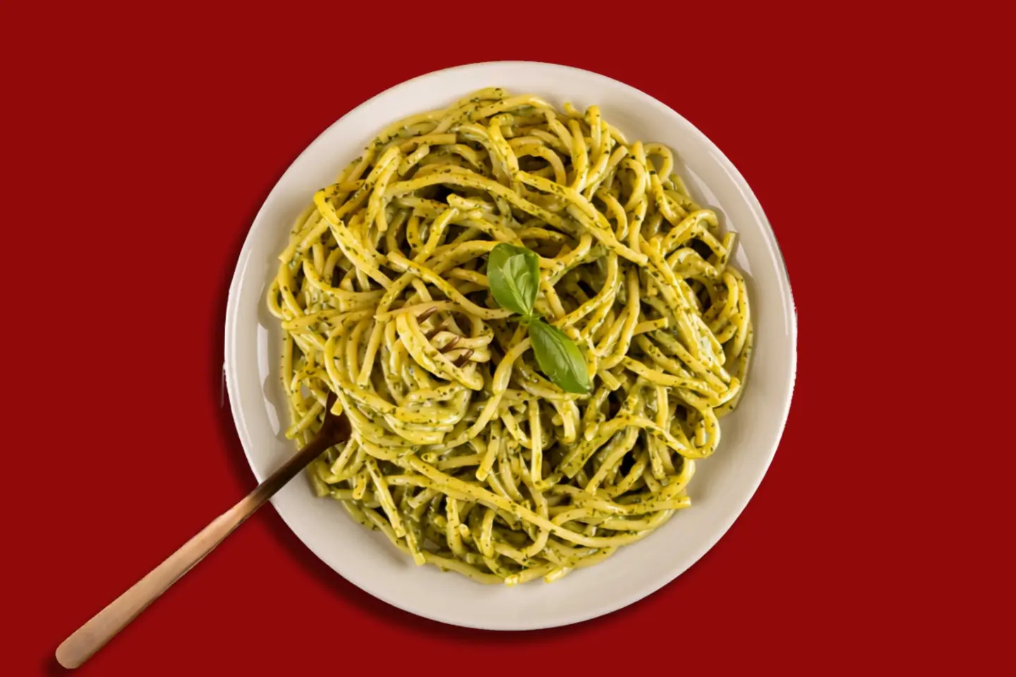 Creamy Pesto Spaghetti