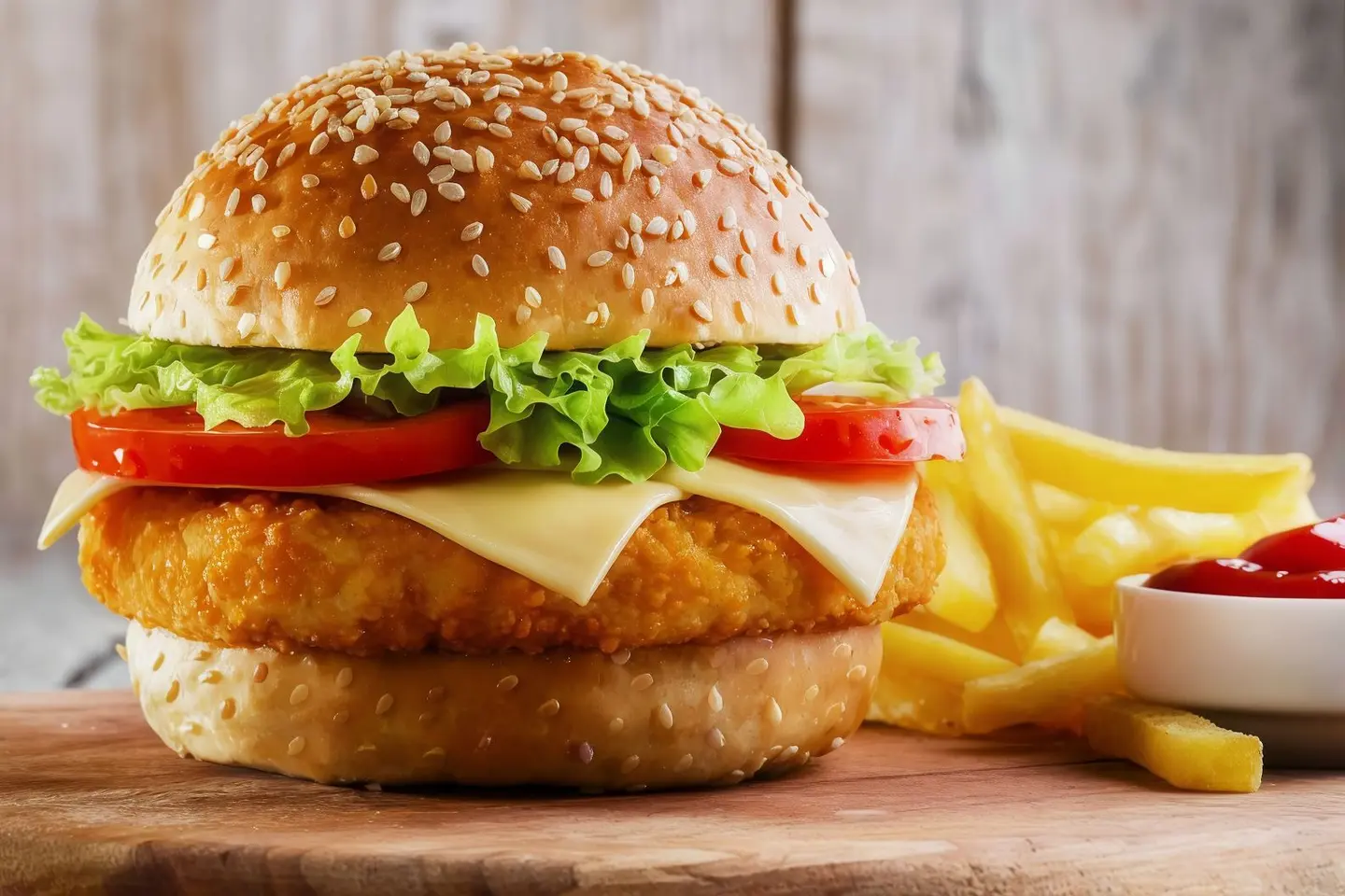 Double Hamburger Chicken Sandwich