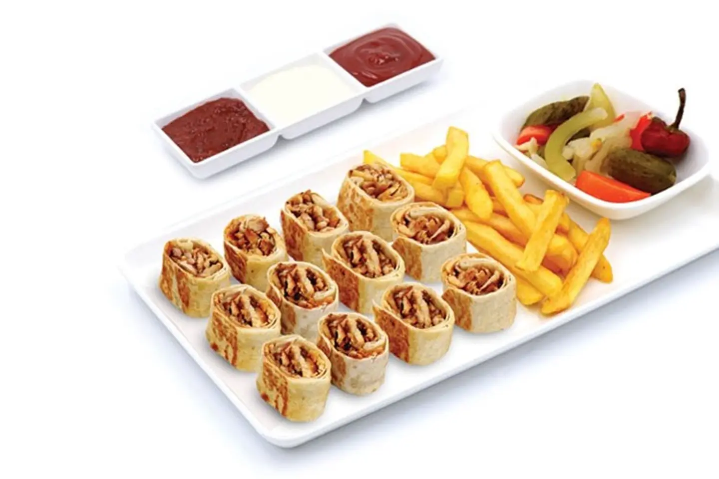 Double Arabic Chicken Shawarma Plate
