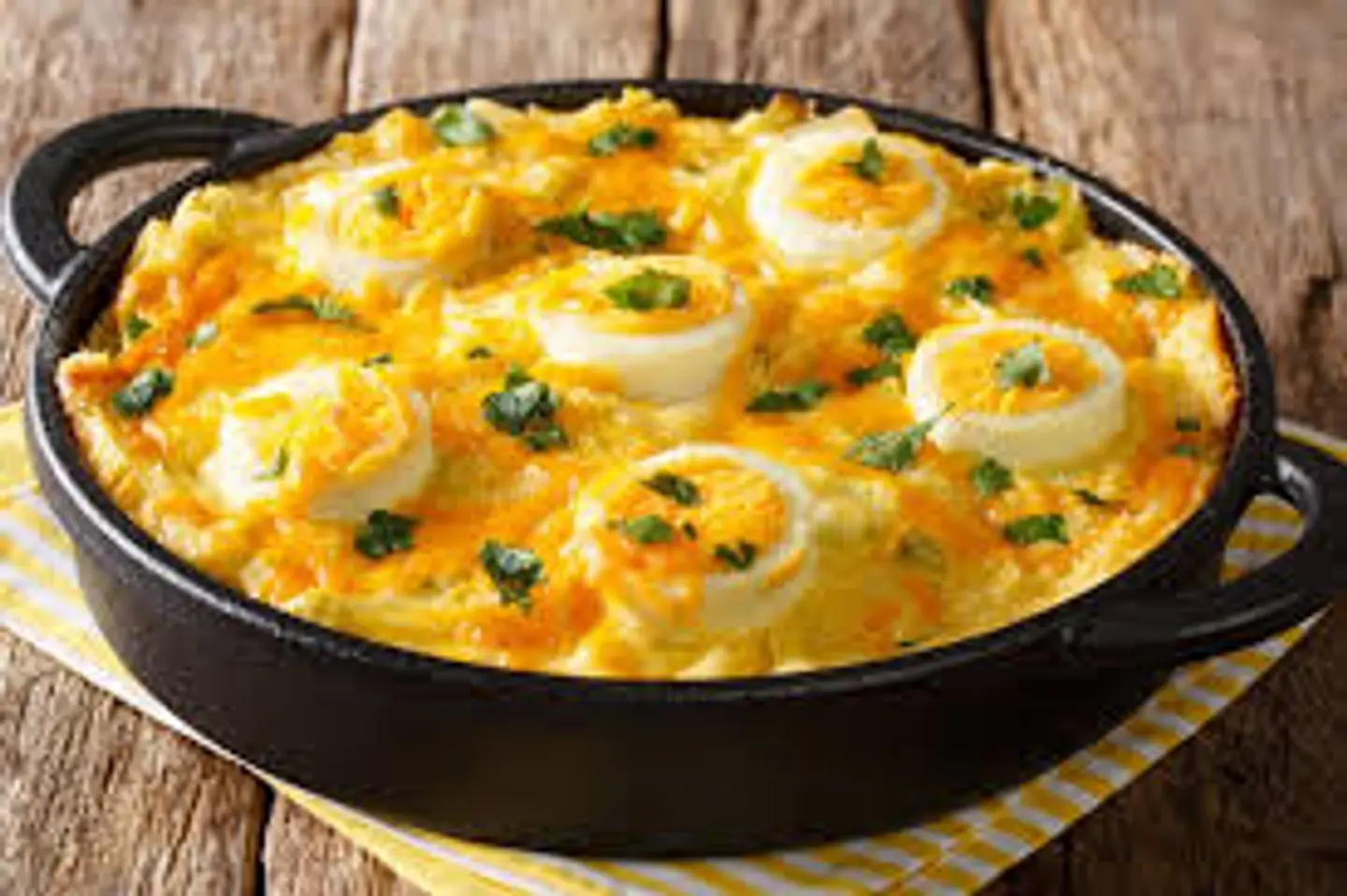 بيض جبنة فرن