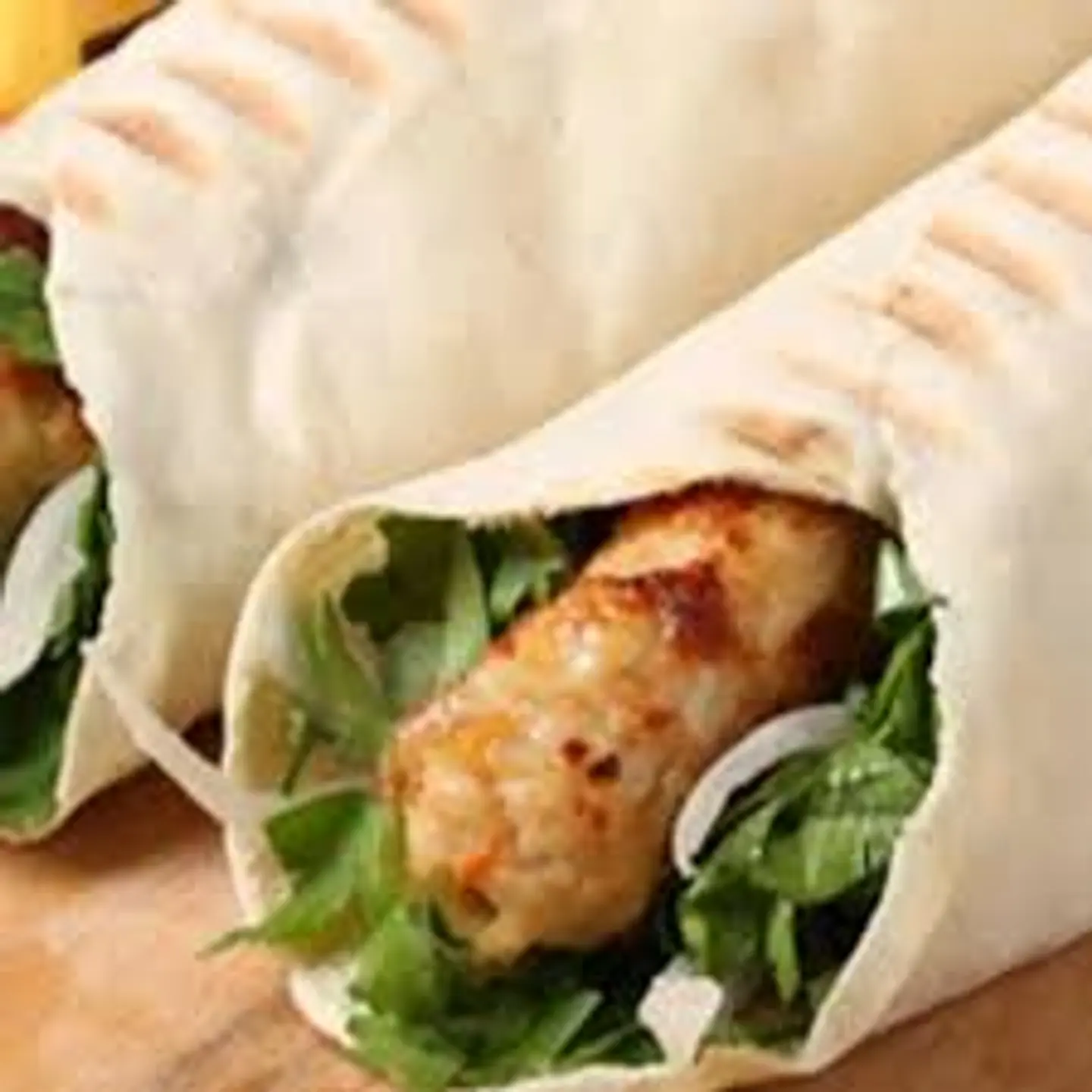 Chicken And Cheese Kebab Sandwich Double