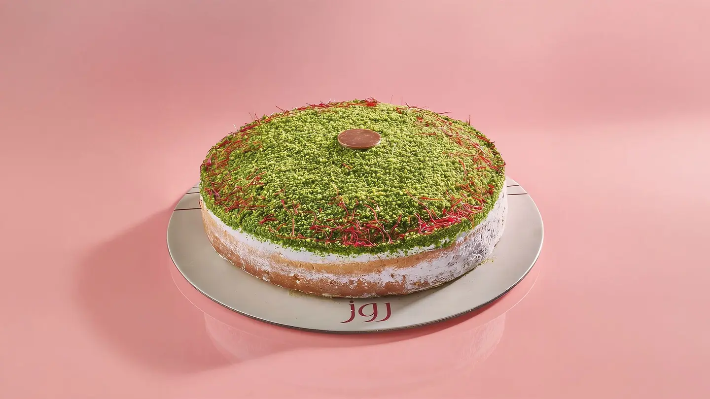 كيكة زعفران بالحليب