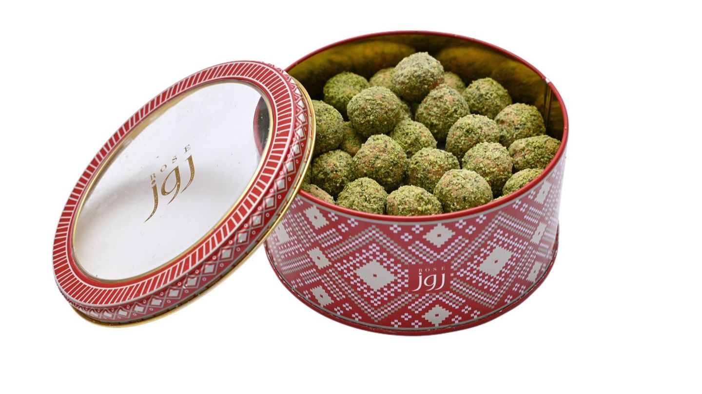 Pistachio Ghuraibah Metal Box