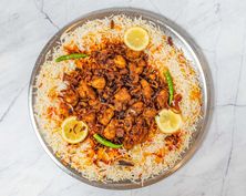 دجاج مقلى مع البصل -نصف