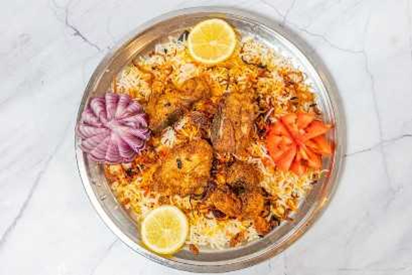 سمك مقلى مع الأرز