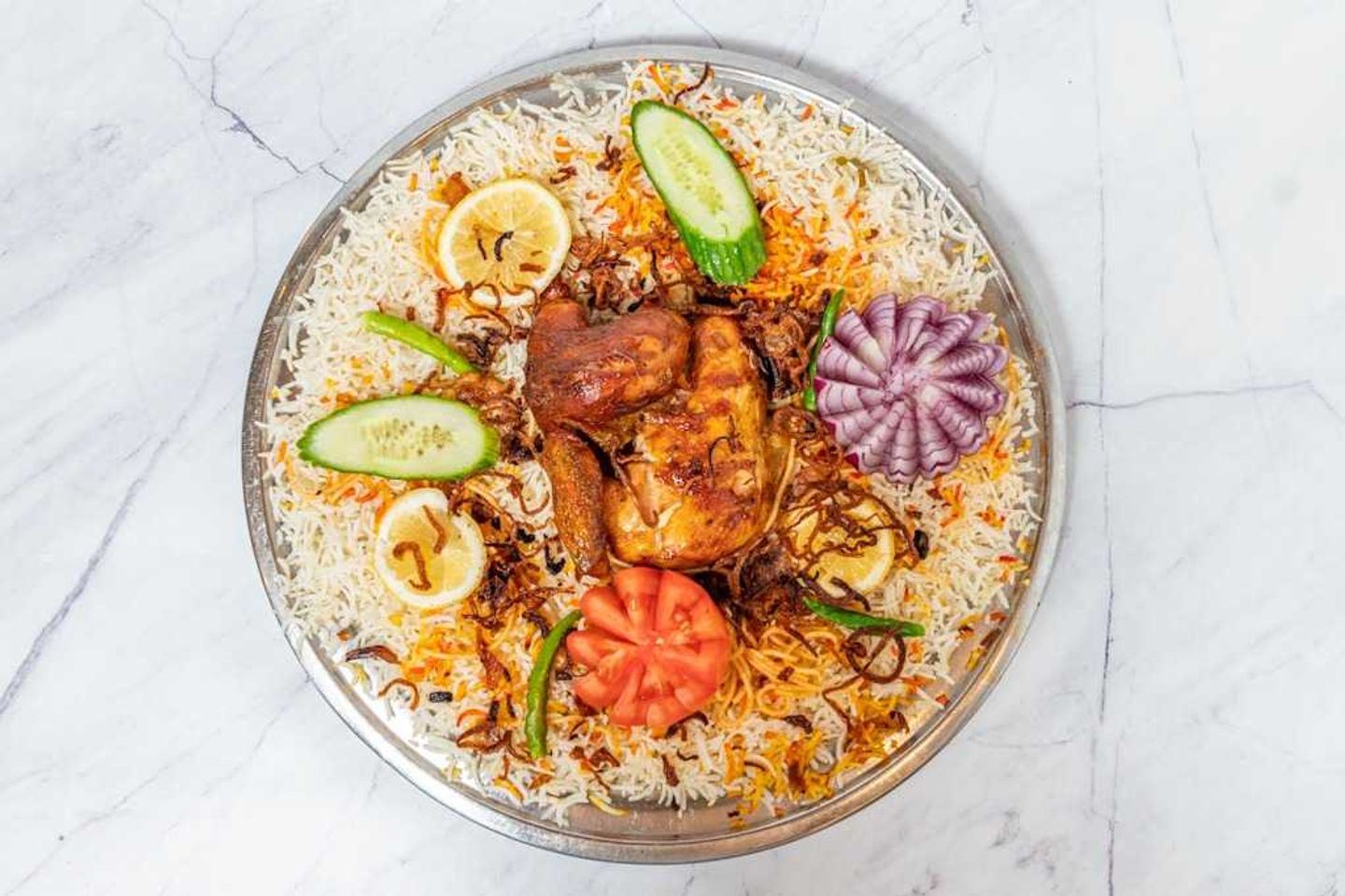 دجاج شواية مع الأرز- ربع