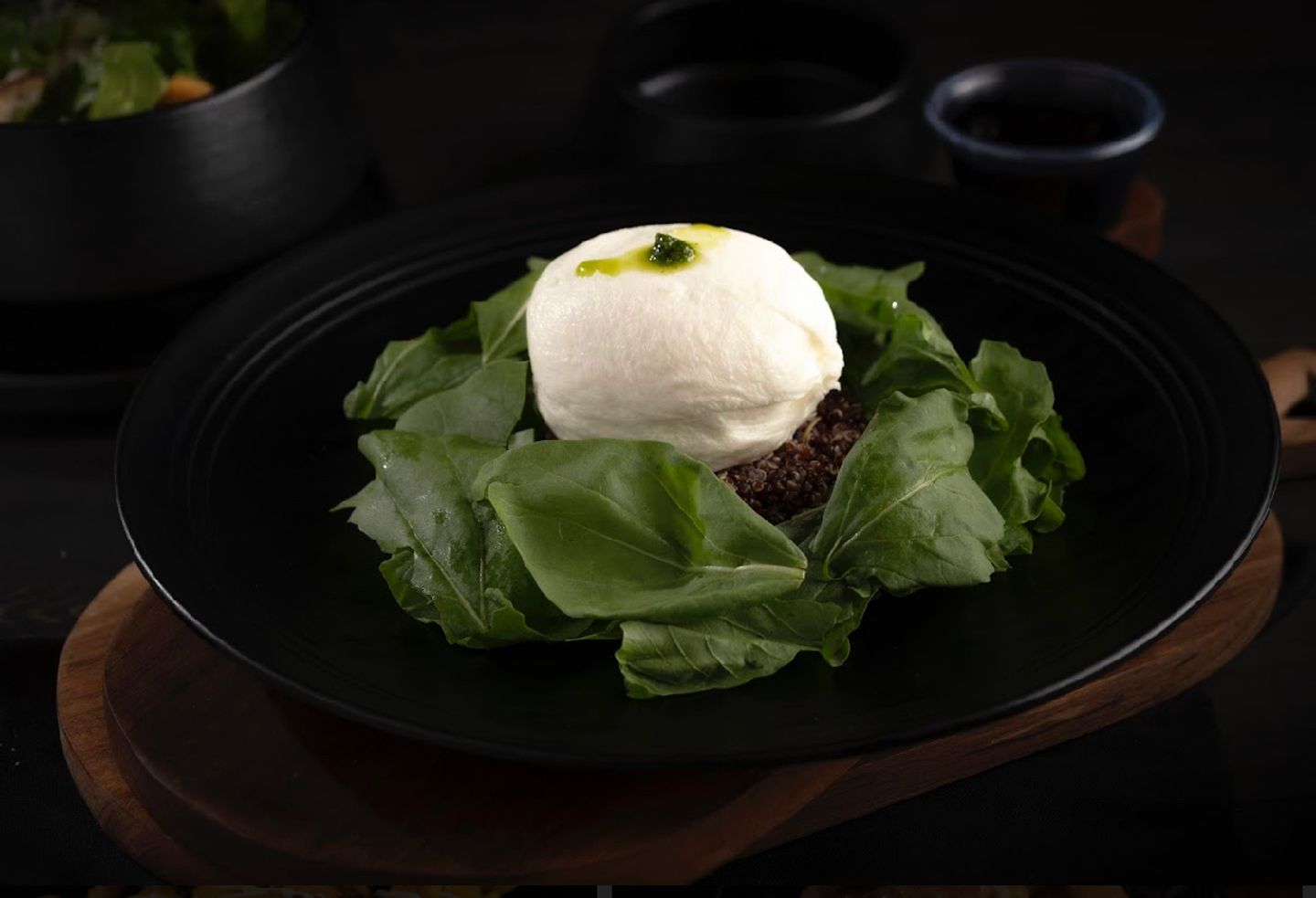 Burrata With Quinoa Salad