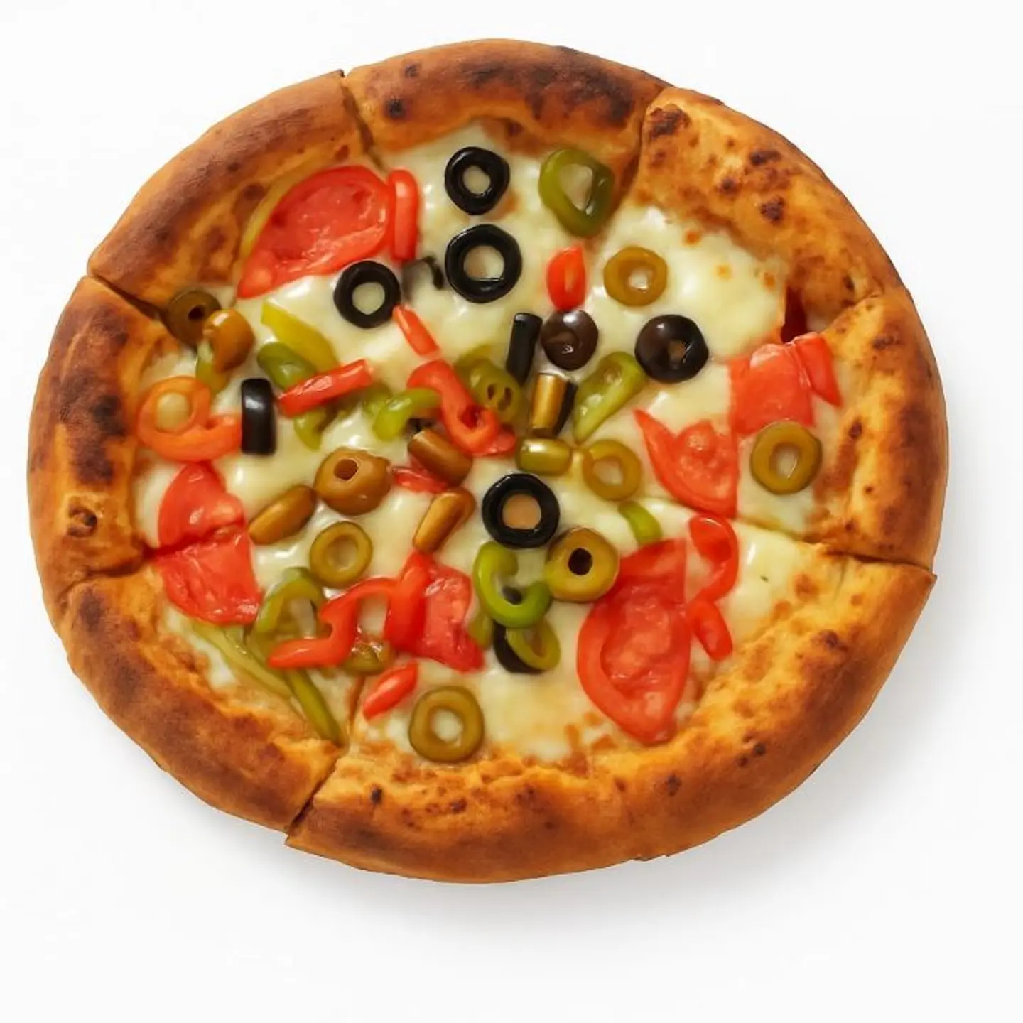 بيتزا خضار وسط