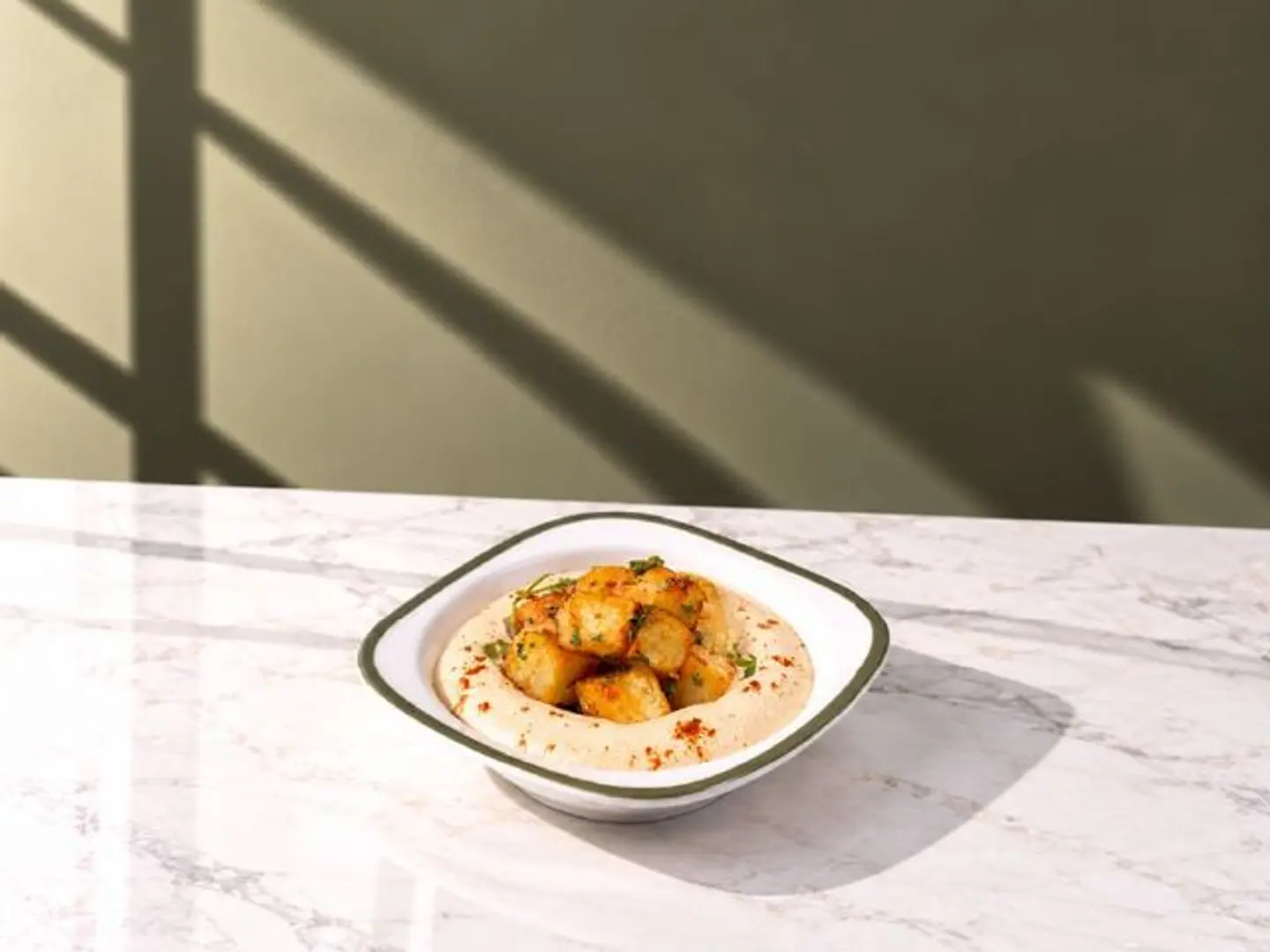 Hummus With Batata Harra