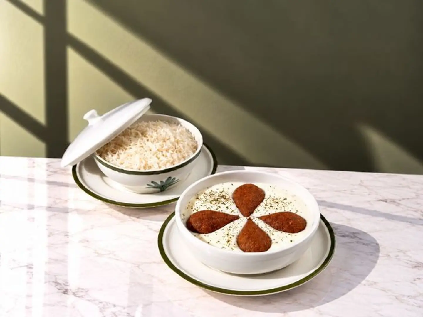 Kebbeh With Yogurt And Rice