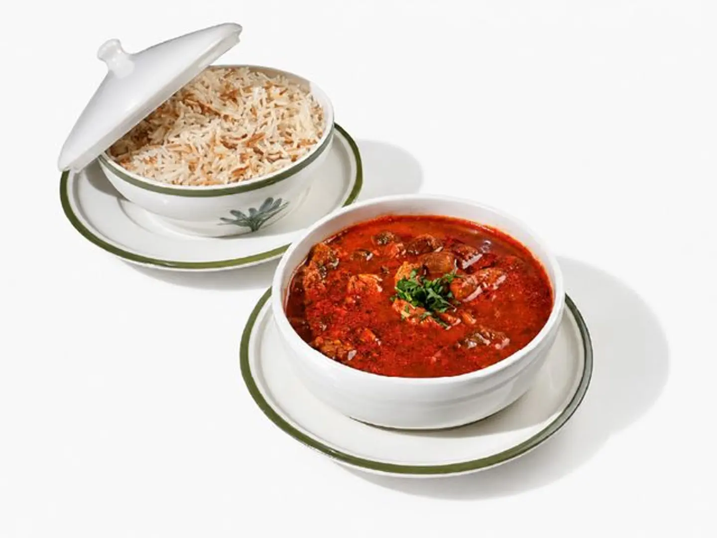 Okra With Meat And Vermicelli Rice