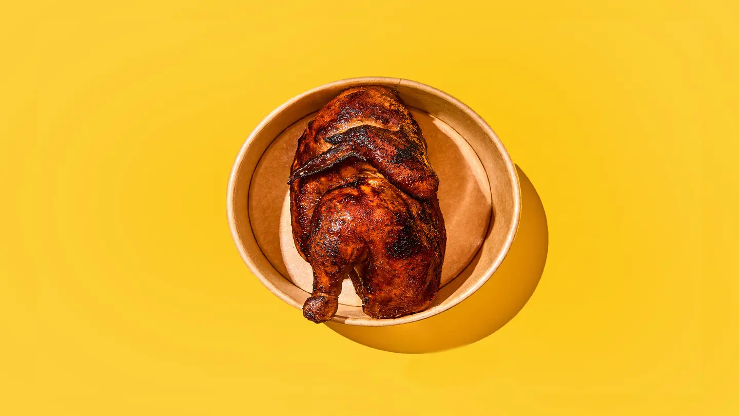Half Grilled Fried Chicken