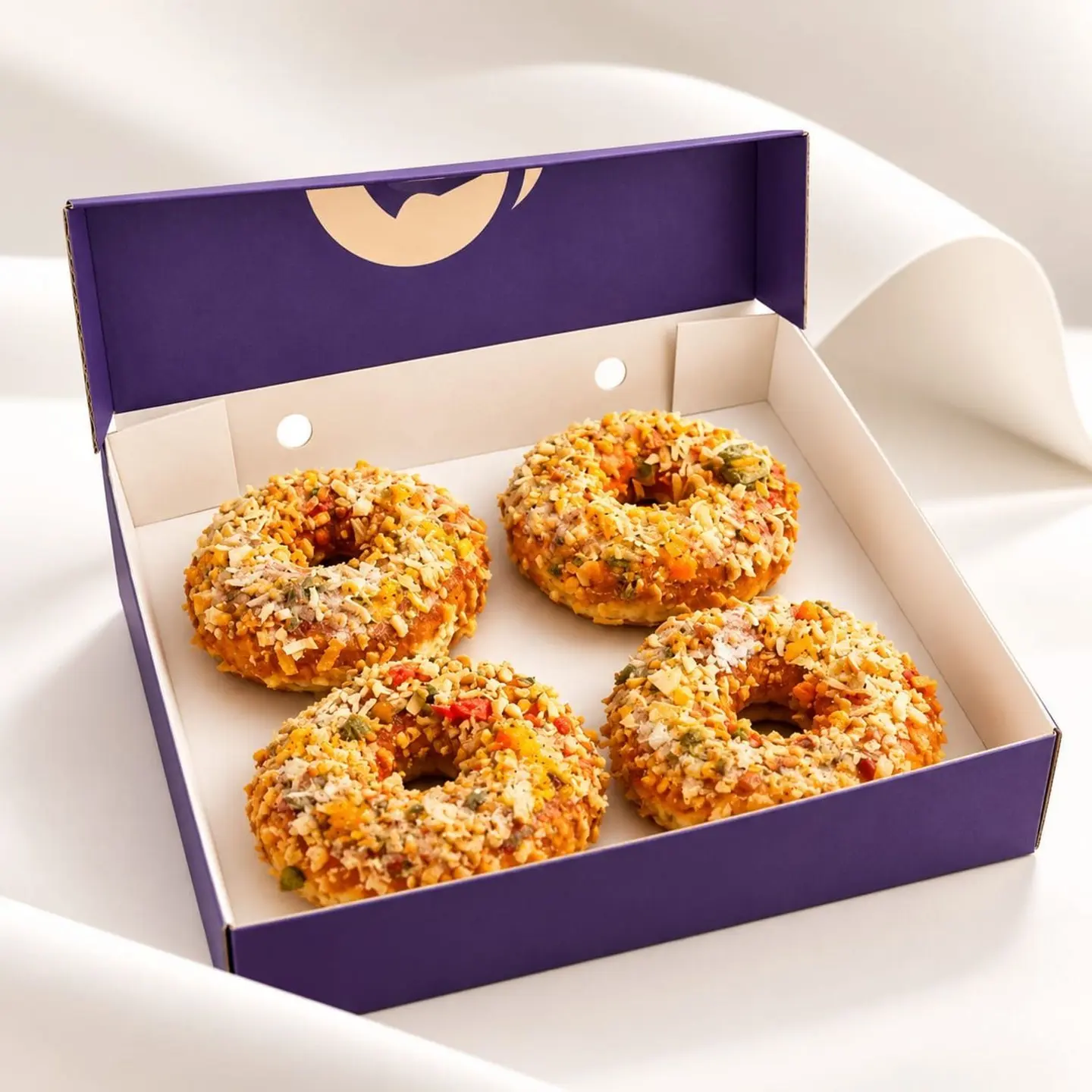 Pizza Donut Tomato Basil Box