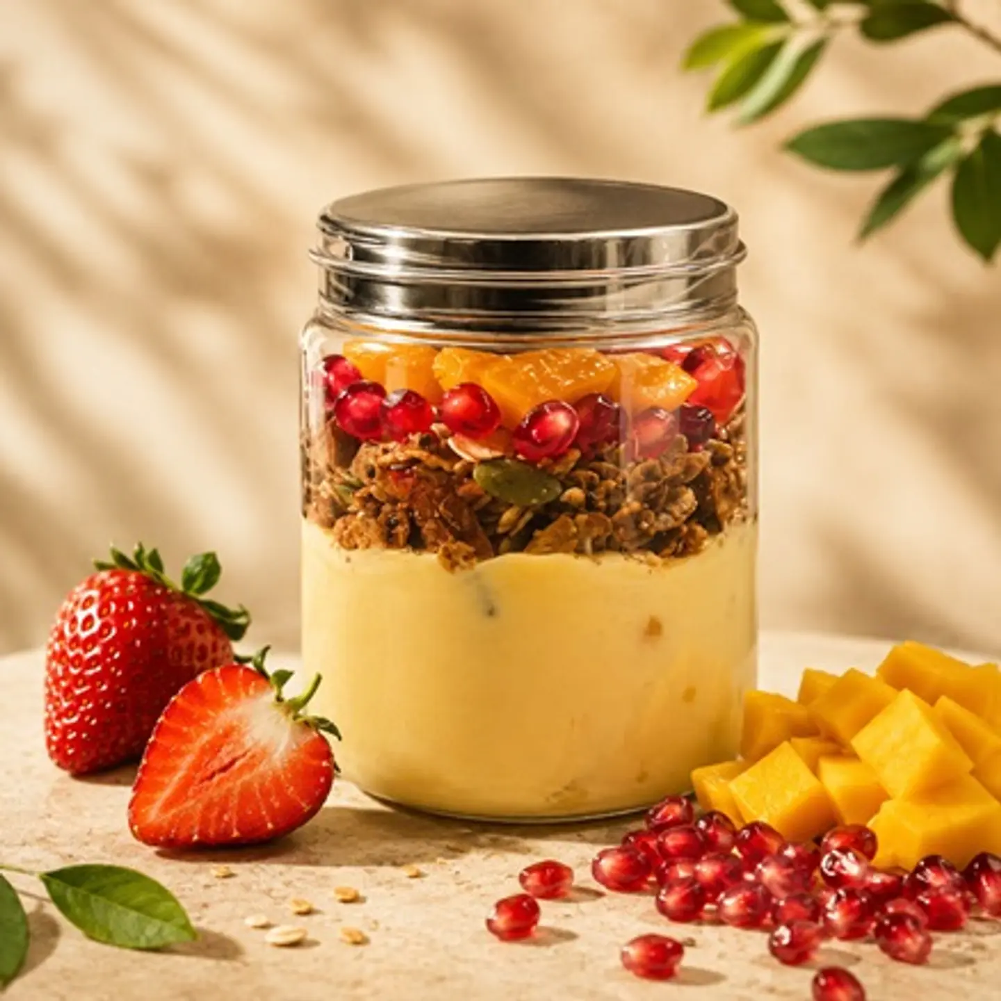 Mango Parfait With Fruits