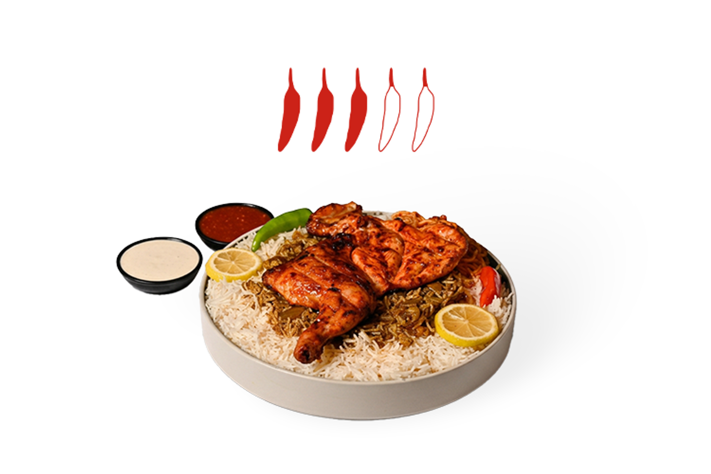 نص حبة على الفحم حراق