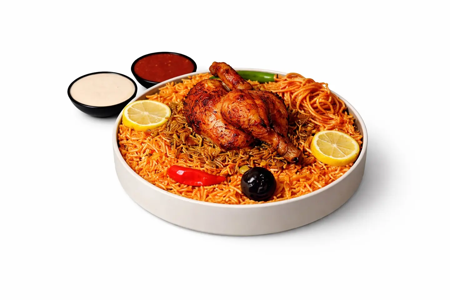 نصف دجاج شواية