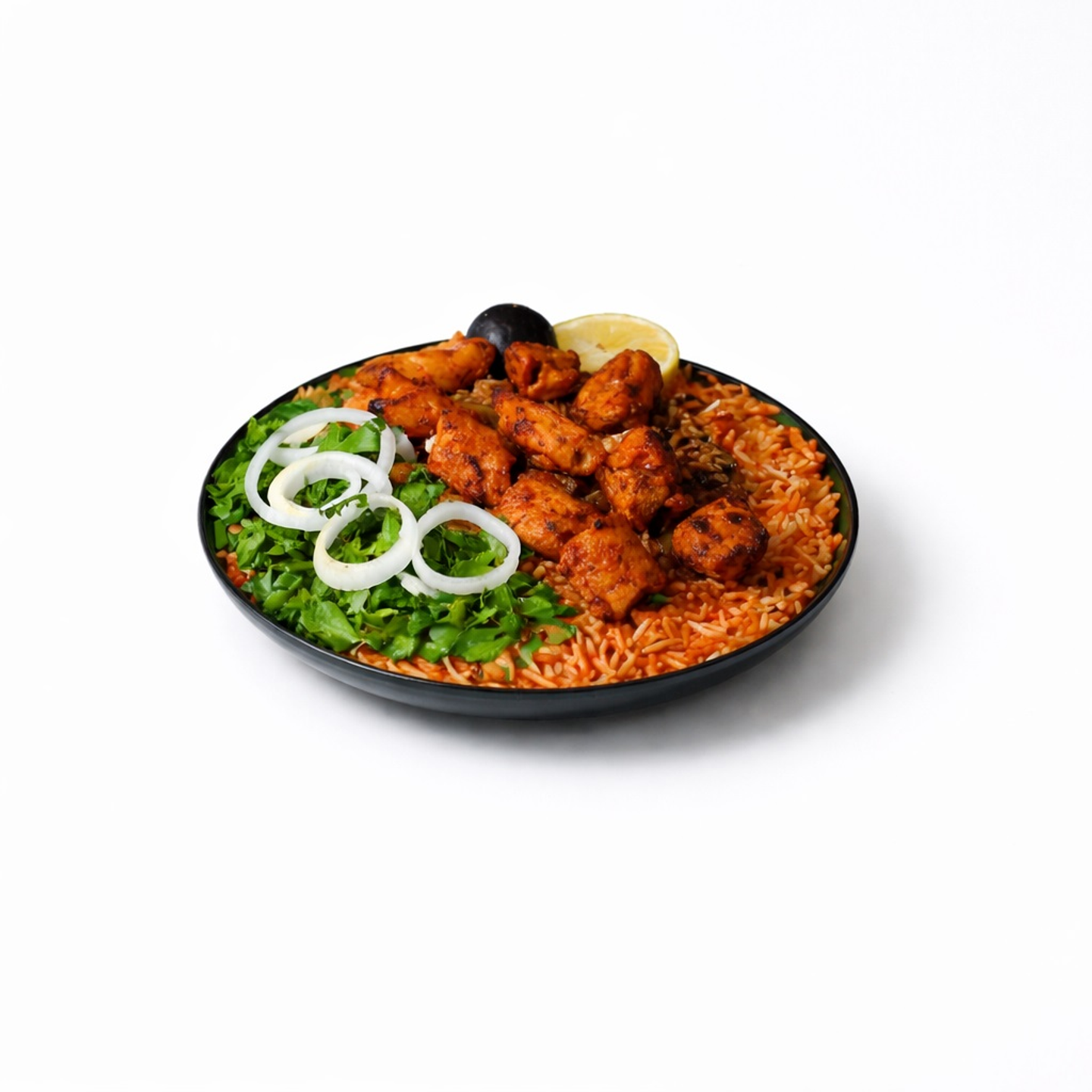 Shish Tawook Kabsa With Rice