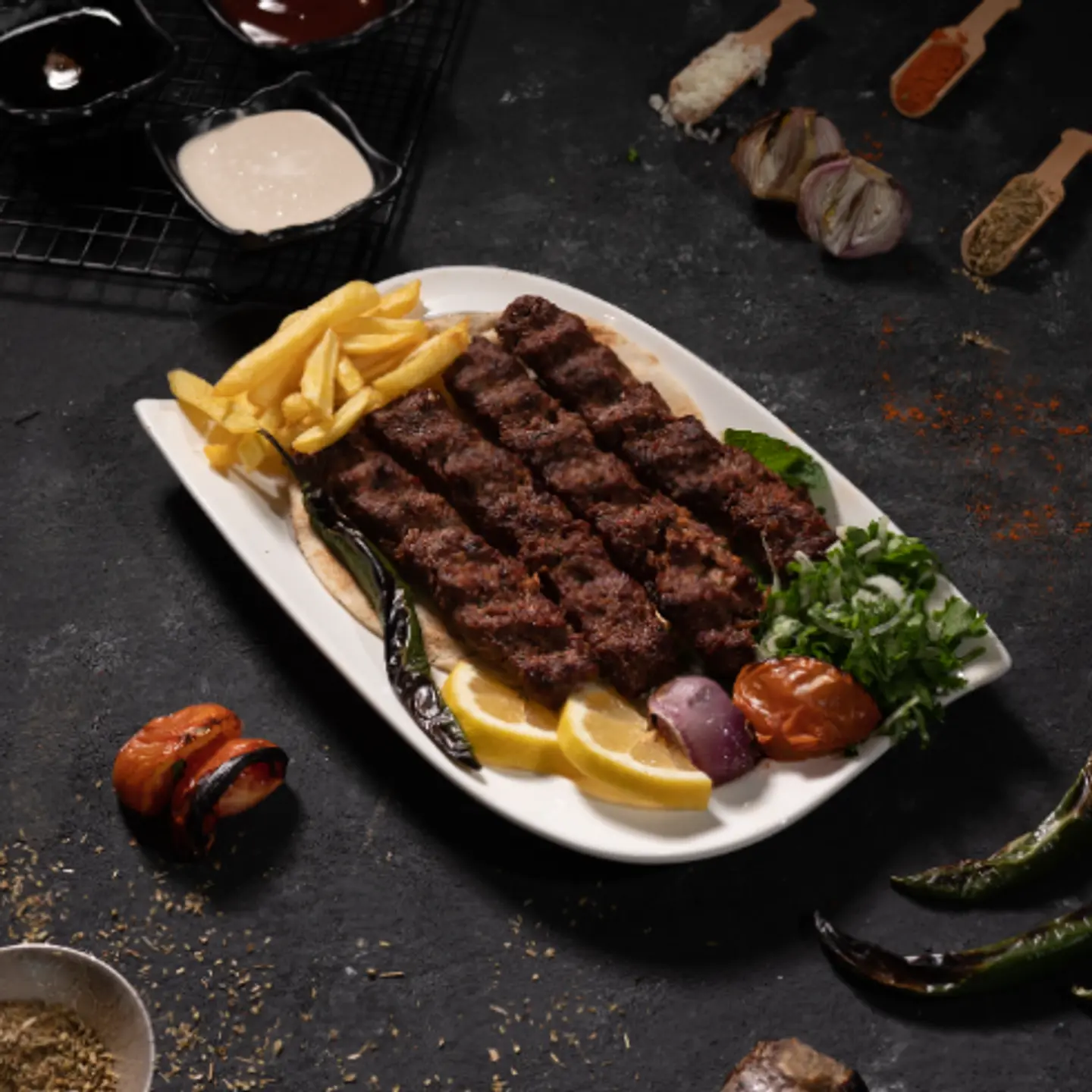 Meat Kebab One Person