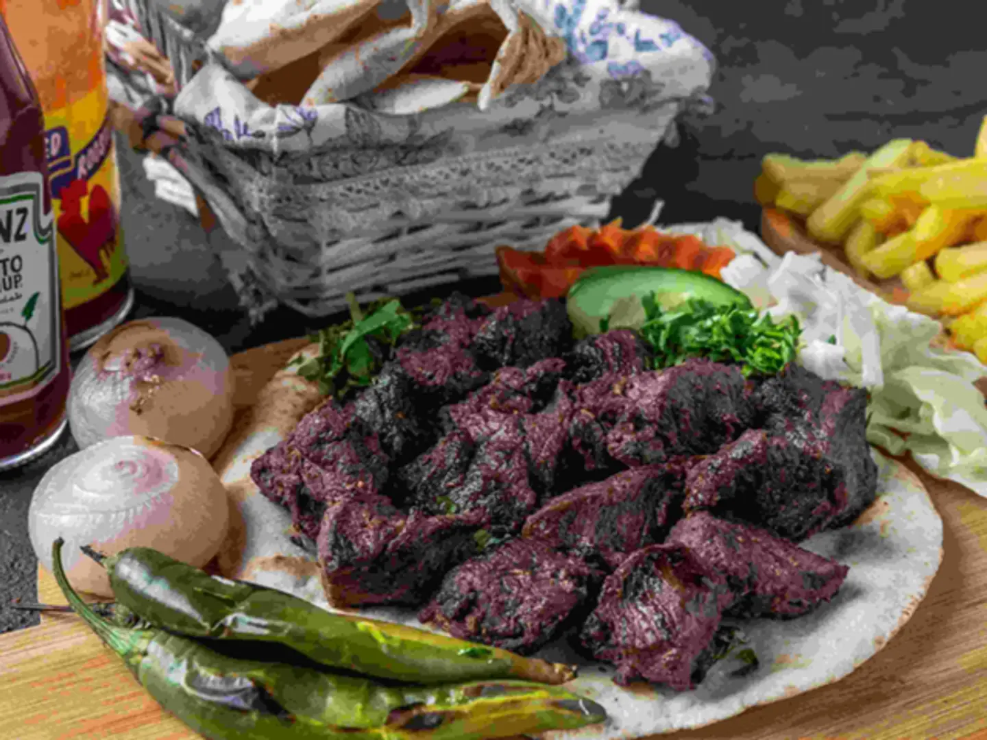 صحن أوصال لحم