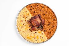 حبة شواية مع رز