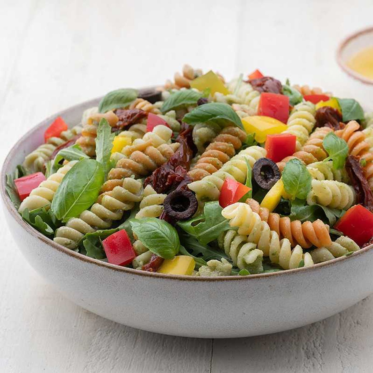 Pesto Pollo Fusilli Salad