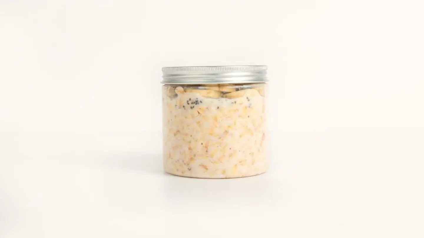 Banana Peanut Butter Oat Jar
