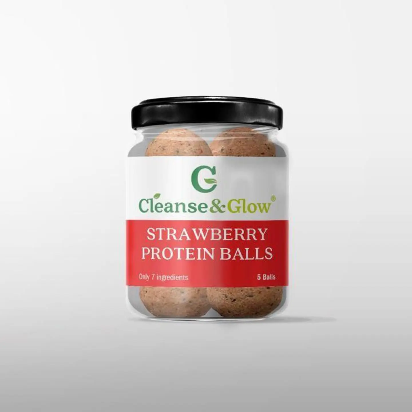 مرطبان كرات البروتين بالفراولة