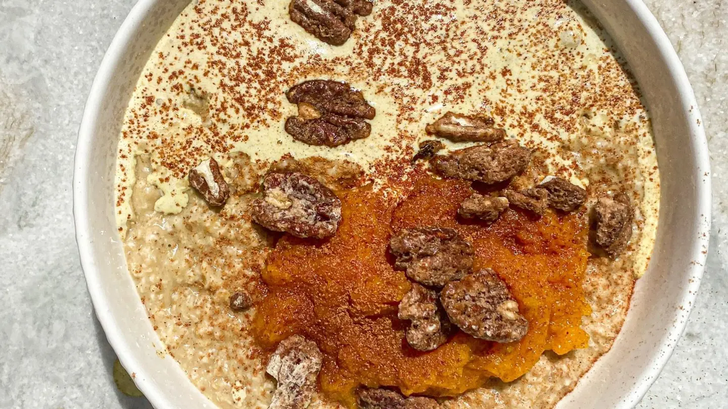 شوفان فطيرة اليقطين