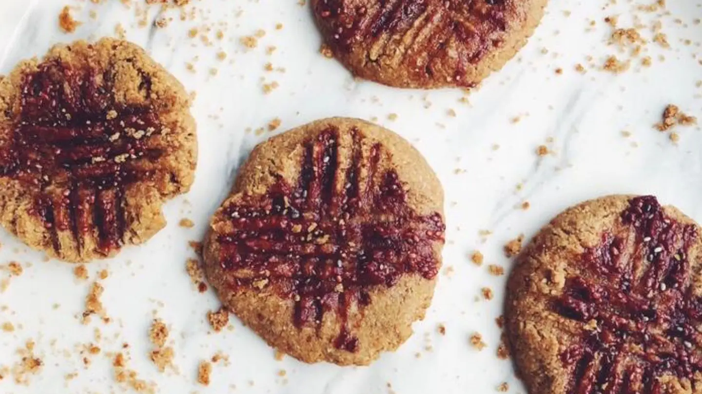 Vegan Pb Chia Jam Cookies