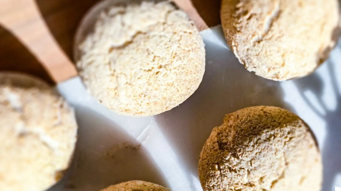 خبز البرغر بجوز الهند / كيتو - نباتي (٣ حبات)