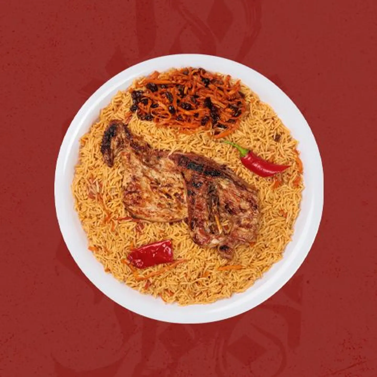 نص فحم مع رز