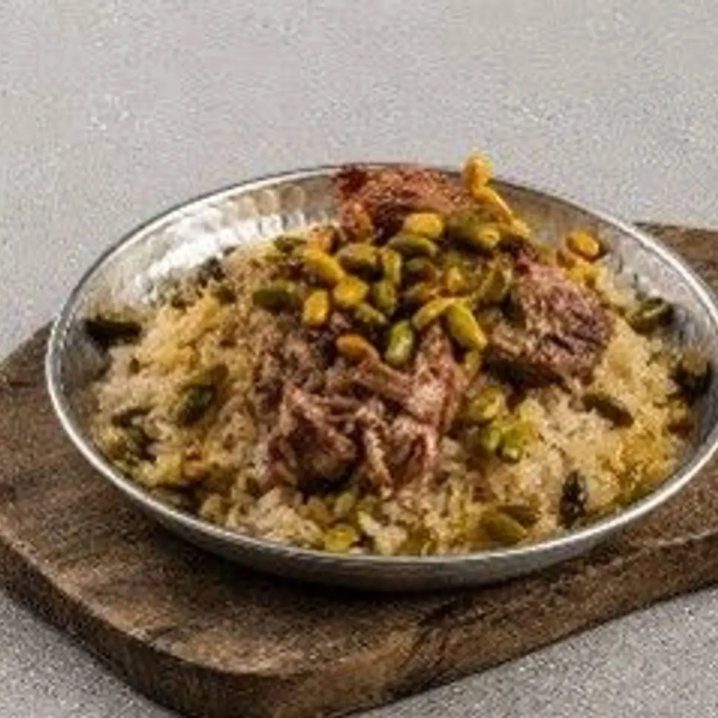 Slow Braised Lamb Shoulder And Pistachio Rice