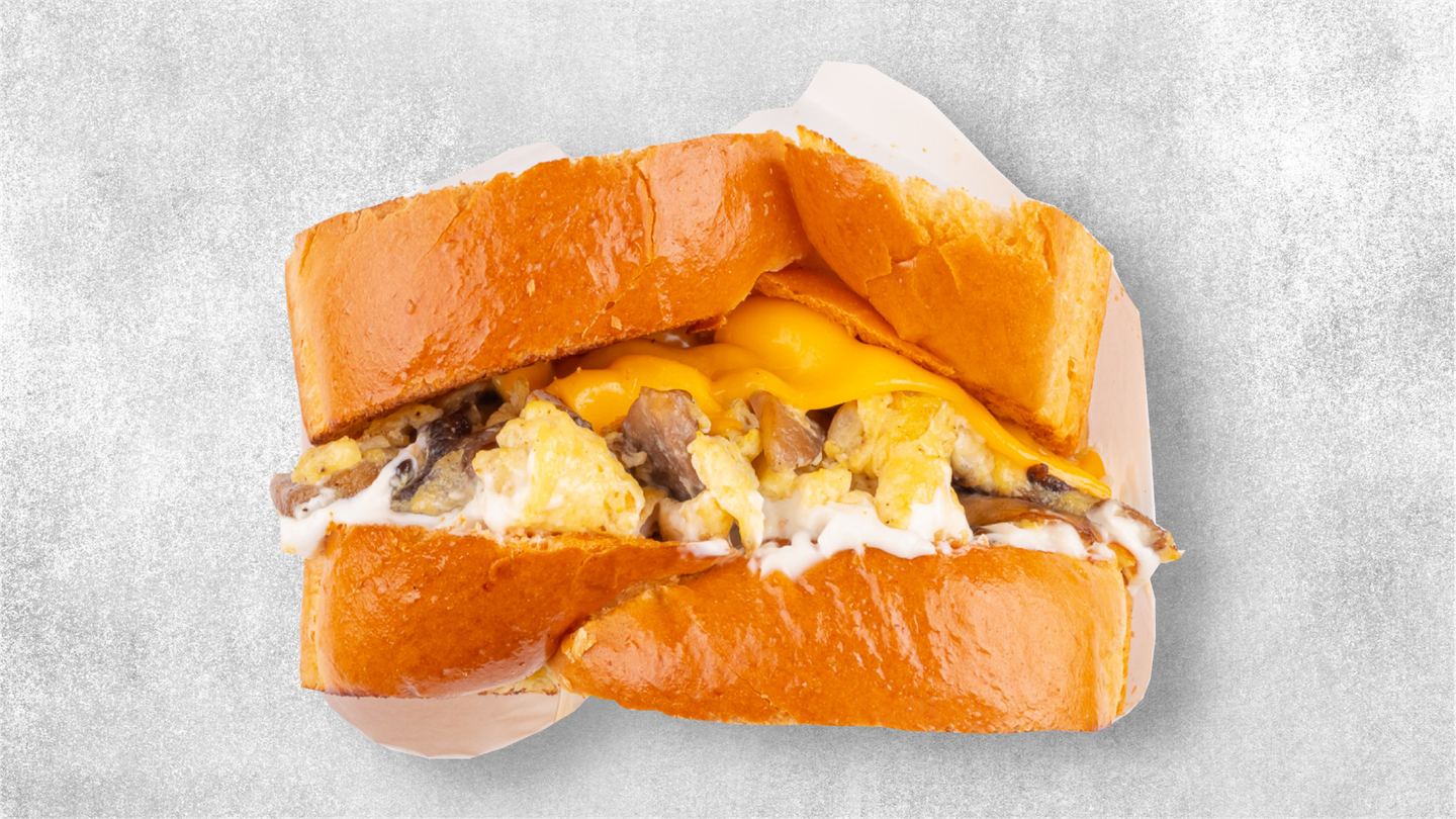 Mushroom & Cheese Egg Toast